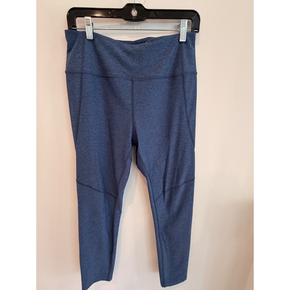 Outdoor Voices Leggings Womens Large Blue High Rise 7/8 Workout Yoga